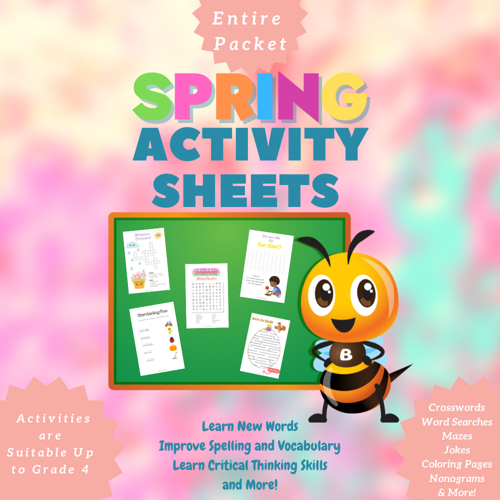 Spring Activity Sheets Entire Packet K-4 Grades