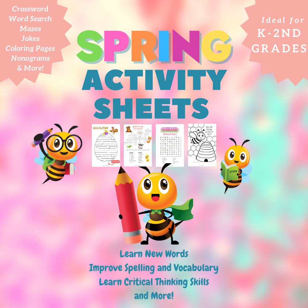Spring Activity Sheets K-2 Grades
